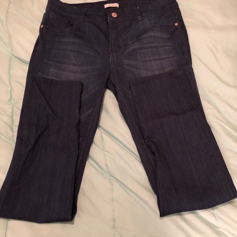 dark colored jeans